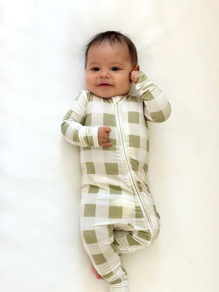 Green Gingham Sleeper